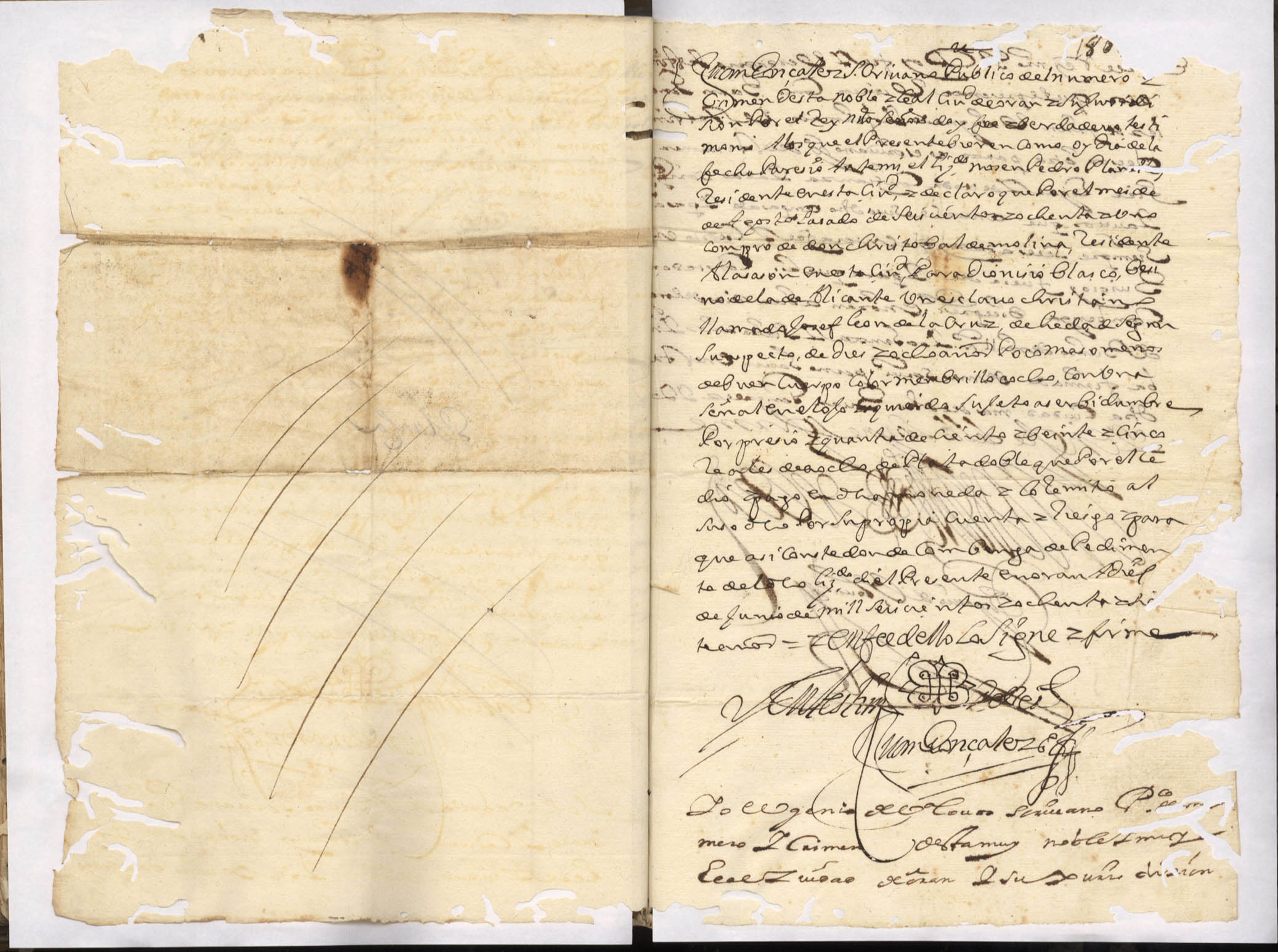 Registro de Antonio Avilés Carrillo, Alcantarilla. Años 1690-1692.